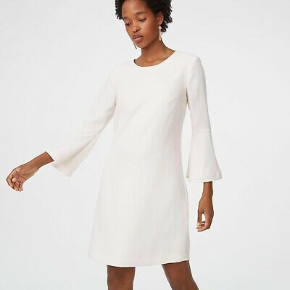 NWT Club Monaco Larchye Dress Off White Size 8
